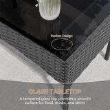 Kurapika Patio Furniture Set 4 Pieces Outdoor Wicker Rattan Chairs Conversation Sets w/Coffee Table, Rocking Bistro Set, for Patio Lawn Backyard (Sand) Kurapika