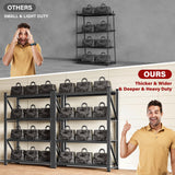 Set of 2 48" Wide Heavy Duty Garage Shelving Units,3000LBS 24 Deep Storage Shelves,Metal Garage Shelves,Large Storage Rack,Steel Shelf,Industrial Shelving for Shop,Warehouse,48" W x 24" D x 70" H SISESOL
