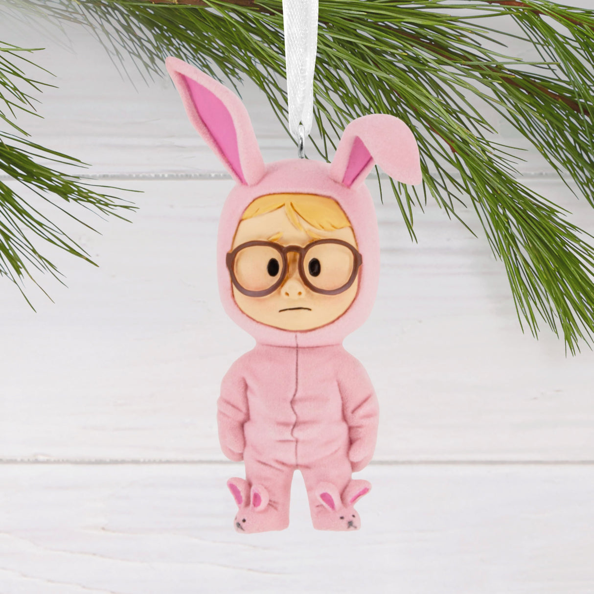 Hallmark A Christmas Story Ralphie in Bunny Suit Stylized Christmas Ornament, Christmas Movie Gifts Hallmark
