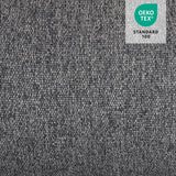 MCombo Power Lift Recliner Chair with Extended Footrest for Elderly People, Fabric 7287 (Dark Gray, Medium-Regular) MCombo