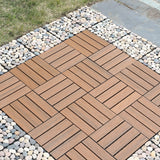 PURE ERA Wood Composite Interlocking Floor Deck Tiles Indoor Outdoor Use 12"x12" (10Pcs, 10 sq. Ft, Light Brown Maple Wood Pattern) - Great Upgrade to Patio Backyard Pathway PURE ERA