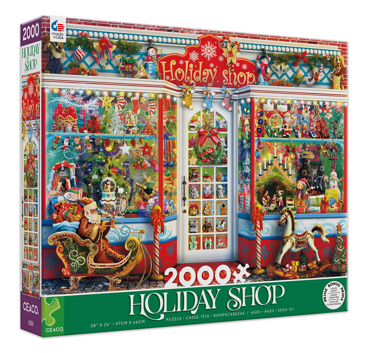 Ceaco - Holiday - Holiday Shop - 2000 Piece Jigsaw Puzzle Ceaco