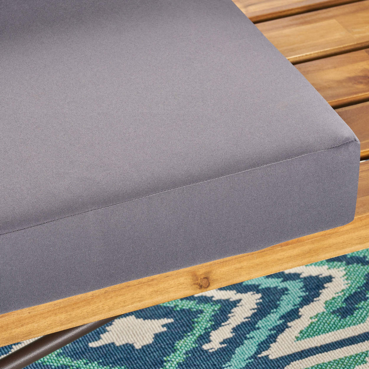 Christopher Knight Home Nora Outdoor Acacia Wood Chat Set, Teak Finish and Dark Gray Christopher Knight Home