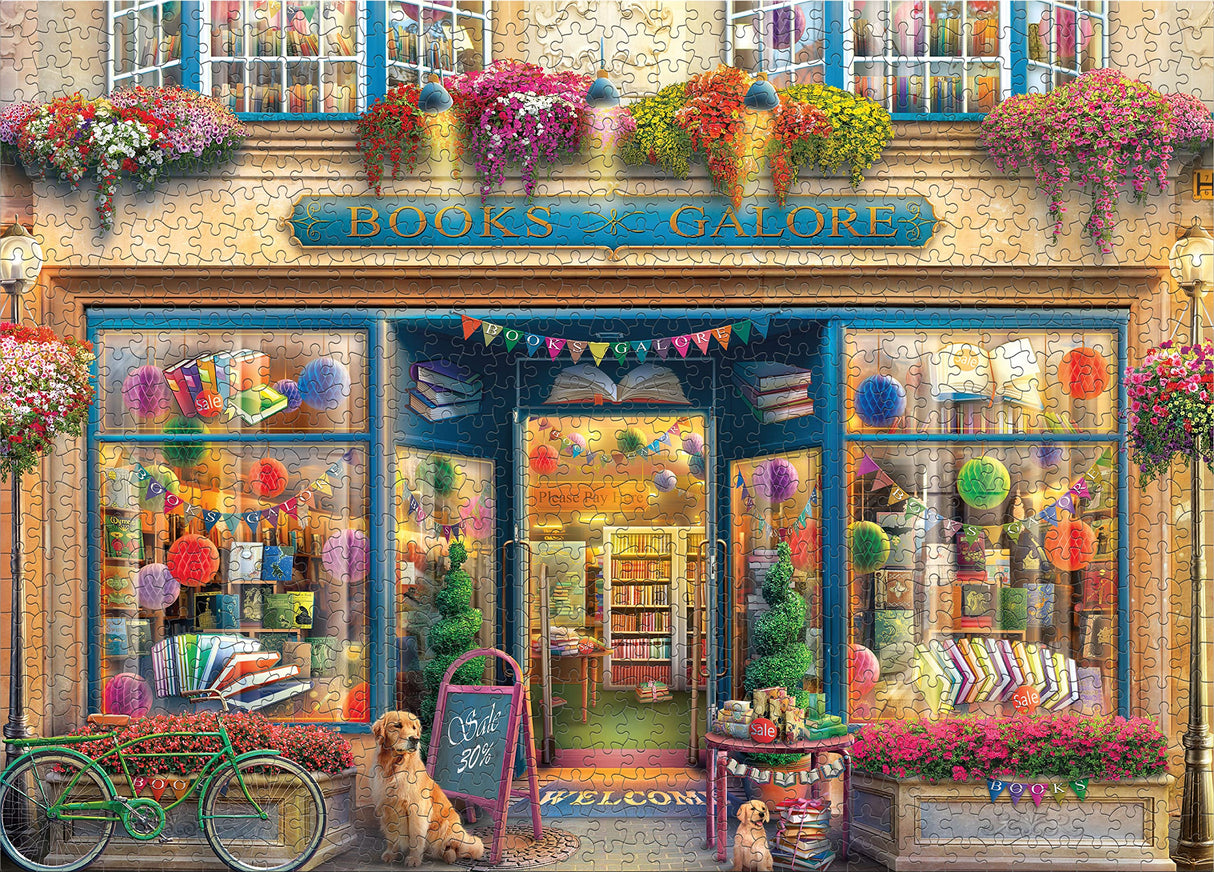 Ceaco - Shop Windows - Books Galore - 1000 Piece Jigsaw Puzzle Ceaco