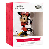 Hallmark Disney Minnie Mouse Holding Kitten Christmas Ornament Hallmark