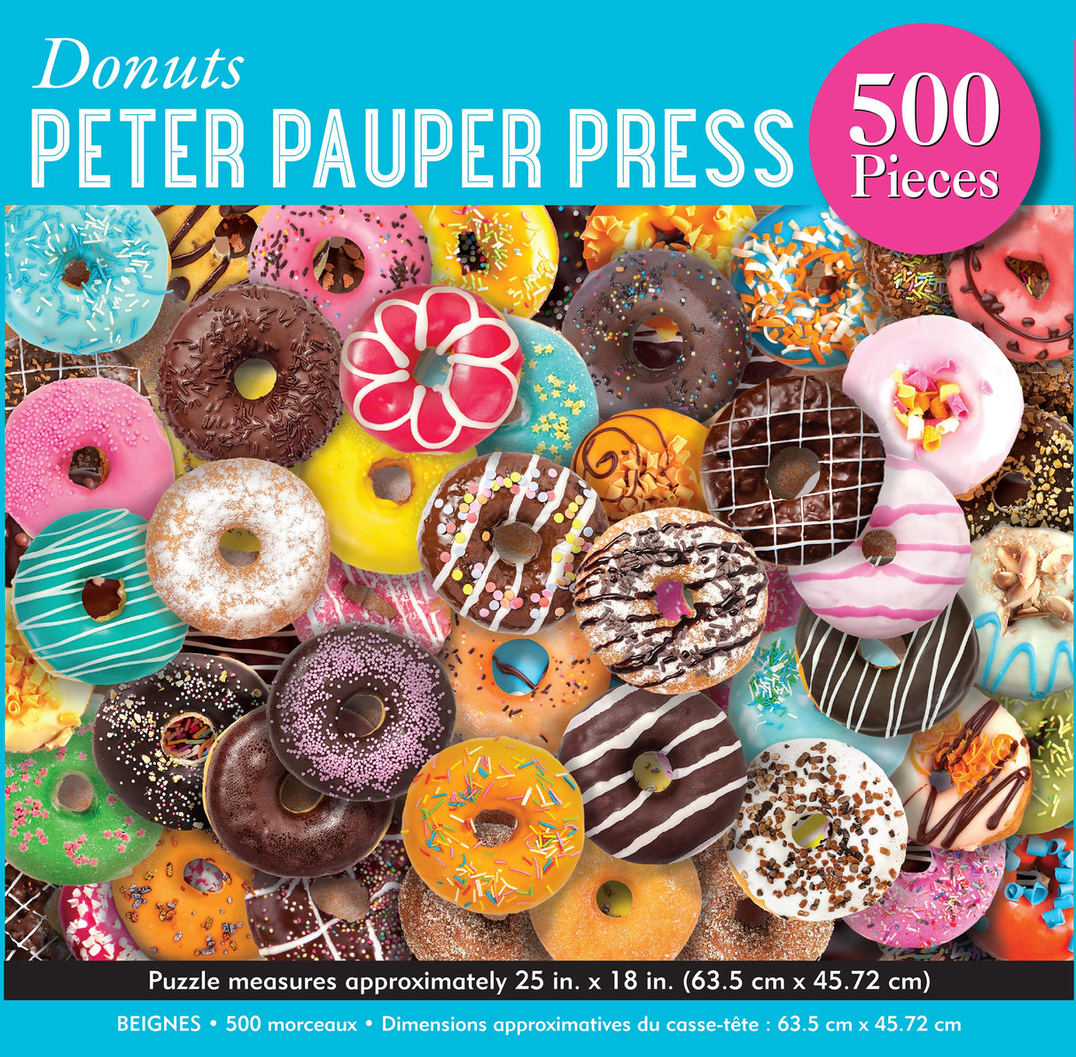 PETER PAUPER PRESS Donuts 500 Piece Jigsaw Puzzle PETER PAUPER PRESS