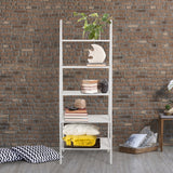 Casual Home 5-Shelf Ladder Bookcase, White Casual Home