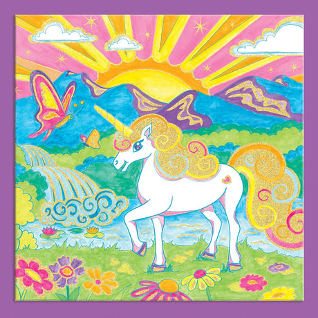 Faber-Castell Paint by Number Foil Fun - Unicorns - Color and Display 1 Unicorn Paint by Number Board Faber-Castell