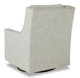 Signature Design by Ashley Kambria Casual Upholstered Swivel Glider Accent Chair, Gray Signature Design by Ashley
