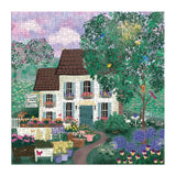 Galison Garden Path – 500 Piece Puzzle Fun and Challenging Activity with Bright and Bold Artwork of Country Cottage and Plant Path for Adults and Families Galison