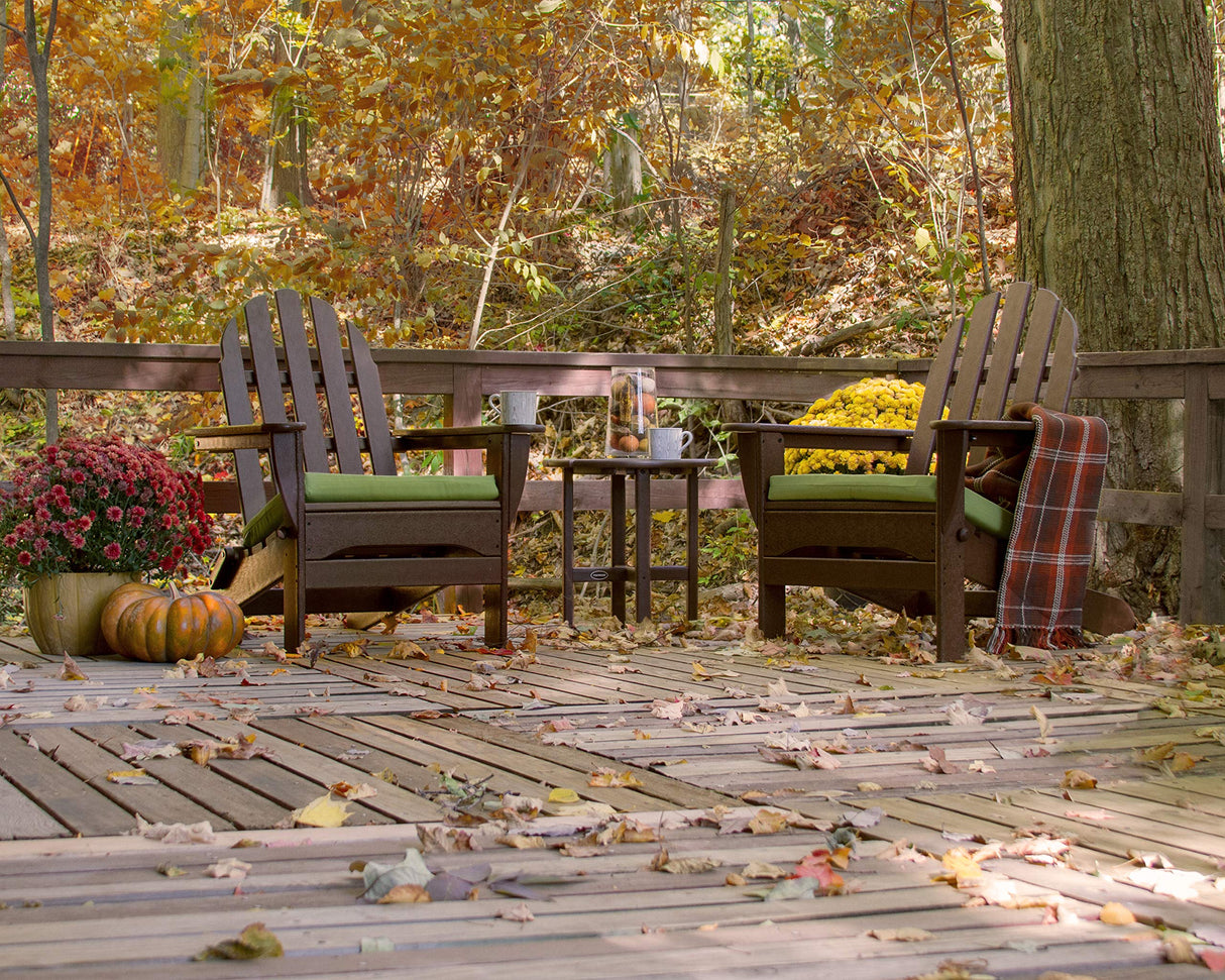 POLYWOOD AD5030MA Classic Folding Adirondack Chair, 35.00" x 29" x 35.00", Mahogany Polywood