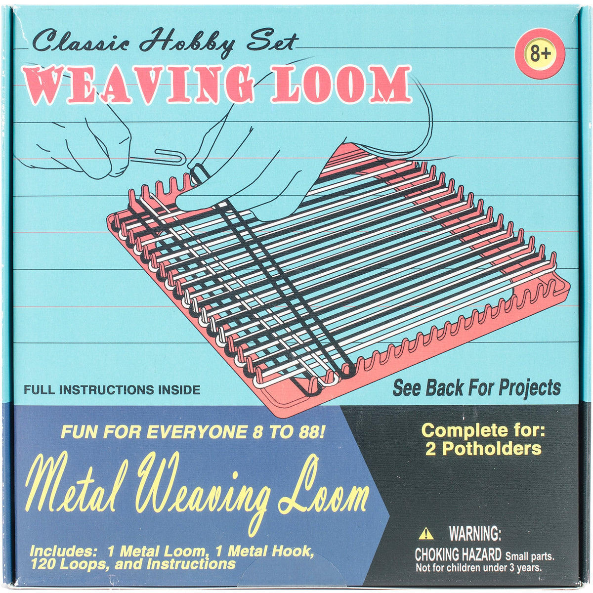 Pepperell Weaving Loom Retro Craft Kit, Red, 1 Count (Pack of 1 ...