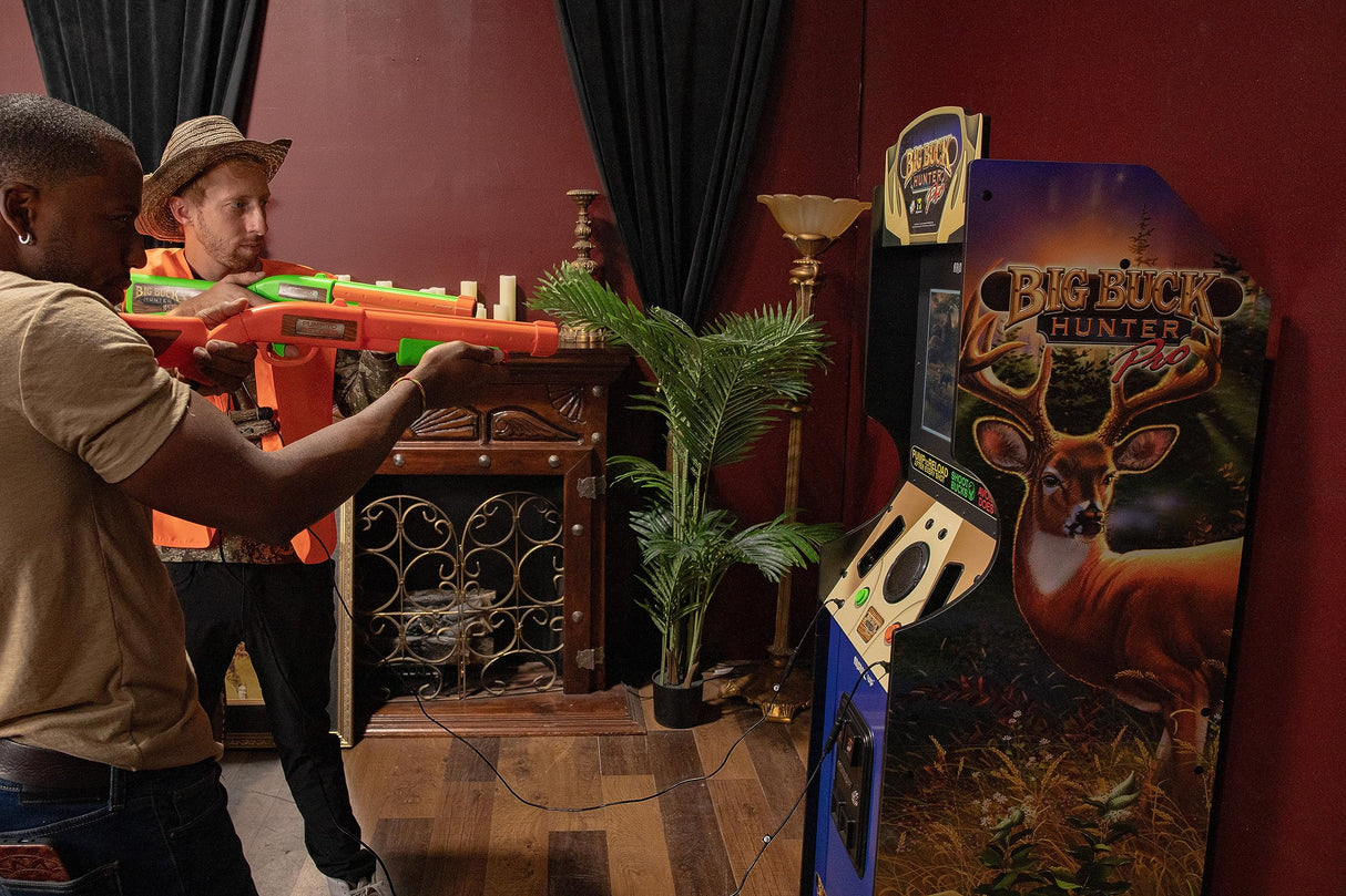 Arcade1Up Big Buck Hunter Pro Deluxe Arcade Machine for Home, 5-Foot-Tall Stand-up Cabinet, 4 Classic Games, and 17-inch Screen ARCADE1UP