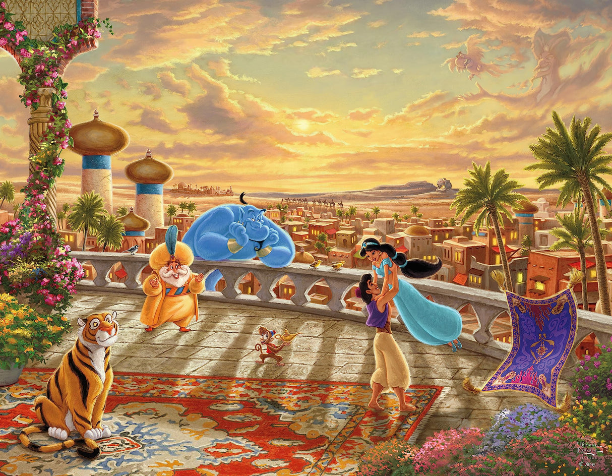 Ceaco - 4 in 1 Multipack - Disney - Thomas Kinkade - (4) 500 Piece Jigsaw Puzzles Ceaco