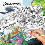 Crayola Bird Coloring Book (40pgs), Adult Coloring Pages, 8.5 x 10, Stress Relieving Coloring, Mindfulness Activity for Adults Crayola