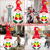 5Ft Lighted Outdoor Christmas Decorations Inflatables - Blow Up Gnome Tumbler Xmas/Winter Holiday/Happy New Year 2025 Display Indoor Party Decor Supplies Renbuzhu