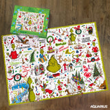 AQUARIUS Grinch Collage Puzzle (1000 Piece Jigsaw Puzzle) - Glare Free - Precision Fit - Virtually No Puzzle Dust - Officially Licensed Grinch Collectibles - 20x28 Inches AQUARIUS