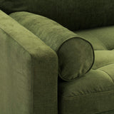 POLY & BARK Napa 88.5" Sofa in Distressed Green Velvet POLY & BARK