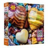 Ceaco – Heart Stones - 300 Piece Jigsaw Space Saver Puzzle – Puzzles for Smaller Spaces and Surfaces Ceaco