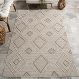 nuLOOM Aviana Transitional Geometric Area Rug, 5x8, Aviana Beige nuLOOM