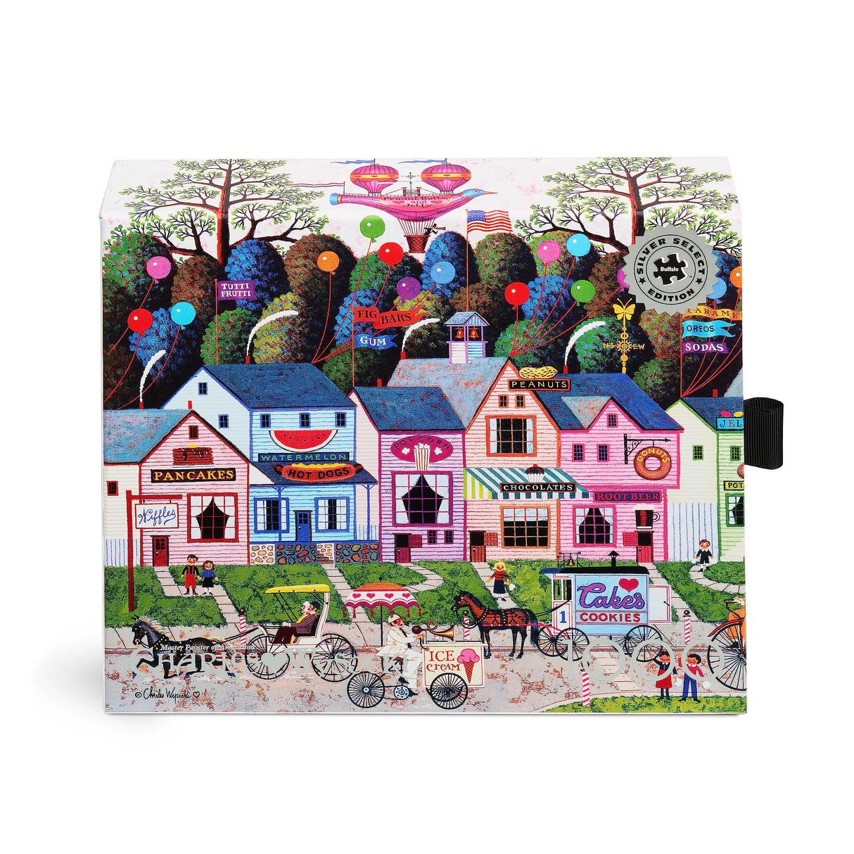 Buffalo Games - Charles Wysocki - Charles Wysocki - Confection Street - 1000 Piece Jigsaw Puzzle for Adults -Challenging Puzzle Perfect for Game Nights - Finished Size is 26.75 x 19.75 Buffalo Games