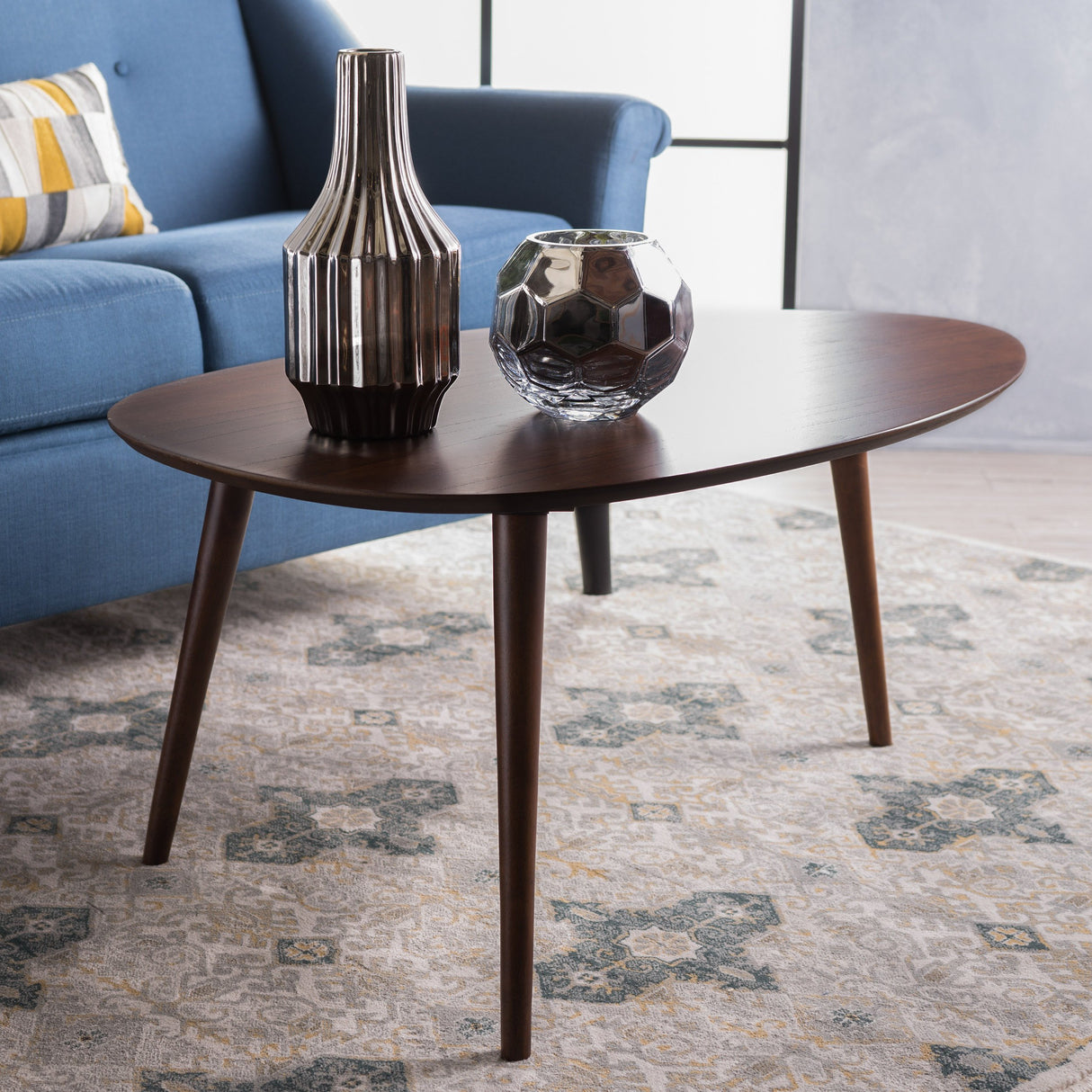 Christopher Knight Home Elam Wood Coffee Table, Walnut GDFStudio