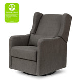 DaVinci Carter’s Arlo Glider Recliner Nursery Chair - Water & Stain Resistant Glider Rocking Chair for Nursery - GREENGUARD Gold, FSC & Certi-PUR US Certified - Cozy Swivel Rocker Recliner - Charcoal DaVinci
