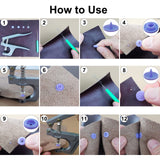 TmppDeco Plastic Snaps with Snap Pliers, 460 Sets 24-Colors Snap Buttons for Sewing, Snap Fasteners Kit for Sewing, Clothing, Crafting TmppDeco