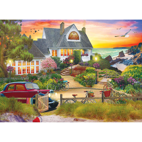 RoseArt - My Happy Place - Seaside Hill - 1000 Piece Jigsaw Puzzle for Adults RoseArt