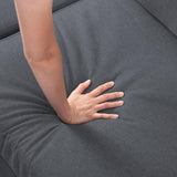 OMMGG 107.9” U Shaped Sectional Sofa with Double Extra Wide Chaise, Seat Cushions & Removable Back, for Living Room, Office, Apartment OMMGG