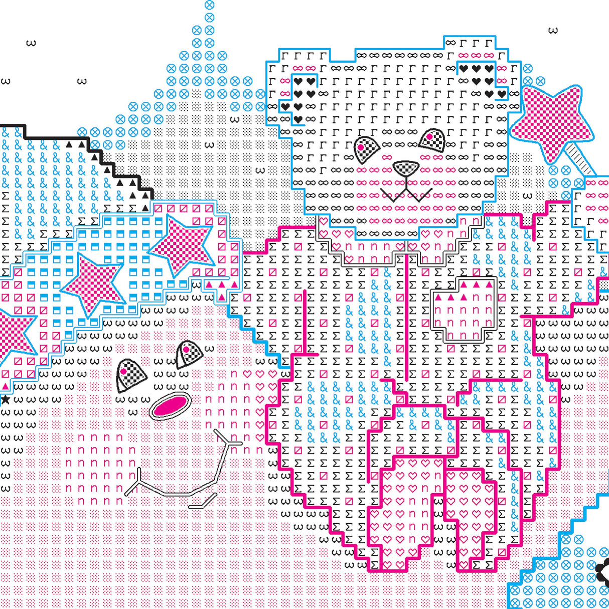 DIMENSIONS 3171 Twinkle Twinkle Twinkle Quilt Stamped Cross Stitch Kit, 34'' W x 43'' H White Dimensions