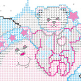 DIMENSIONS 3171 Twinkle Twinkle Twinkle Quilt Stamped Cross Stitch Kit, 34'' W x 43'' H White Dimensions