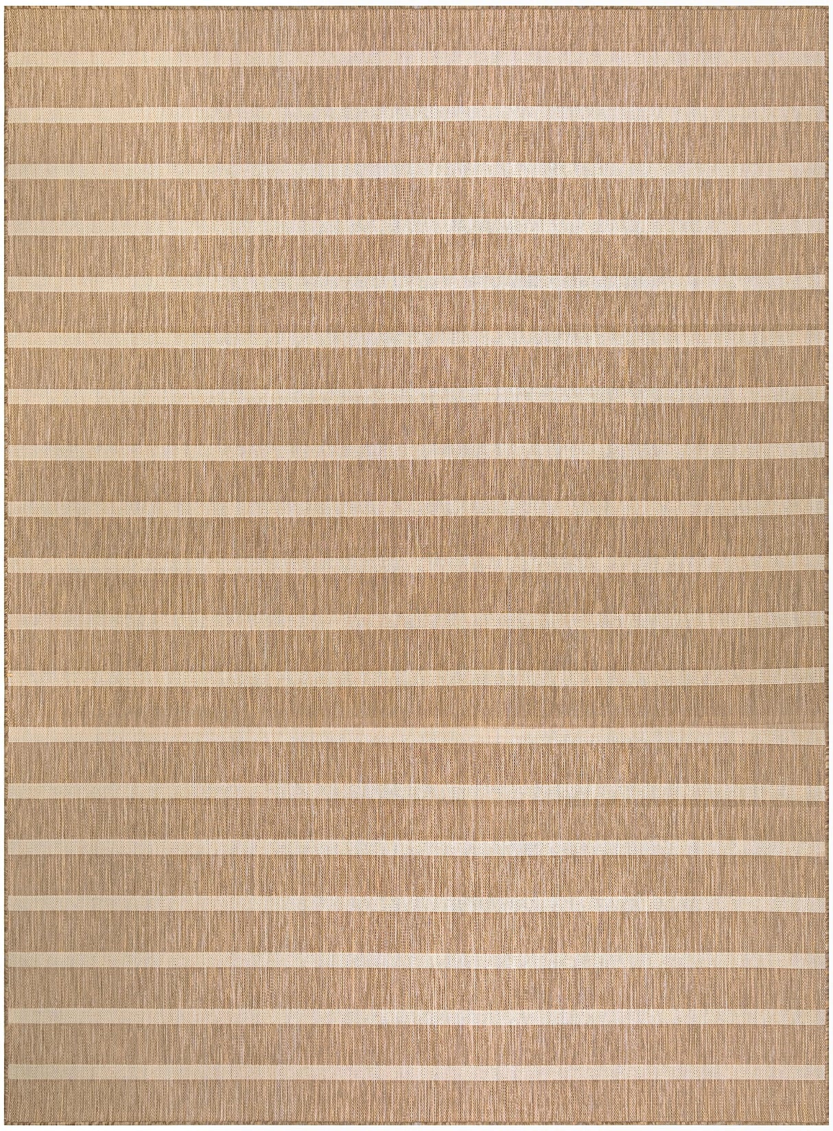 Nourison Home Positano Indoor/Outdoor Beige Ivory 8' x 10' Area Rug, Easy Cleaning, Non Shedding, Bed Room, Living Room, Dining Room, Backyard, Deck, Patio (8x10) Nourison