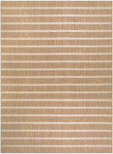 Nourison Home Positano Indoor/Outdoor Beige Ivory 8' x 10' Area Rug, Easy Cleaning, Non Shedding, Bed Room, Living Room, Dining Room, Backyard, Deck, Patio (8x10) Nourison