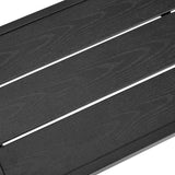 Yaheetech Outdoor Bar Table, 39'' Square Bar Height Dining Table with Weather Resistant Waterproof Top, Outdoor Furniture for Hot Tub, Garden, Patio, Pool Deck, Lawn, Poolside Black Yaheetech