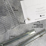 HOLD N' STORAGE Pull Out Cabinet Organizer, Heavy Duty-w/Lifetime Limited Warranty -11”W x 17”D-Requires At Least 12-1/4” Cabinet Opening, Steel Metal Cabinet Drawers Slide Out, Chrome Finish HOLDN’ STORAGE