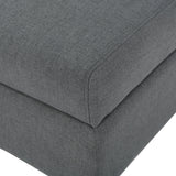 GDFStudio Christopher Knight Home Tovah Fabric Storage Loveseat, Charcoal GDFStudio