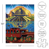AQUARIUS Grateful Dead Puzzle (500 Piece Jigsaw Puzzle) - Glare Free - Precision Fit - Officially Licensed Grateful Dead Merchandise & Collectibles - 14x19 Inches AQUARIUS