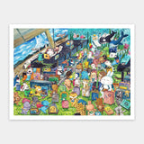 Pintoo Jigsaw Puzzles 1200 Piece for Adults - MiniHan - Let's Go Abroad Beautiful Plastic Puzzle for Home Decor Zero Dust Easy Storage [H3268] Pintoo