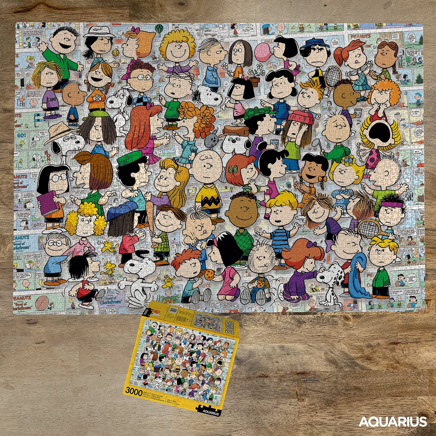 Aquarius Peanuts Cast Puzzle (3000 Piece Jigsaw Puzzle) - Officially Licensed Peanuts Merchandise & Collectibles - Glare Free - Precision Fit - 32 x 45 Inches