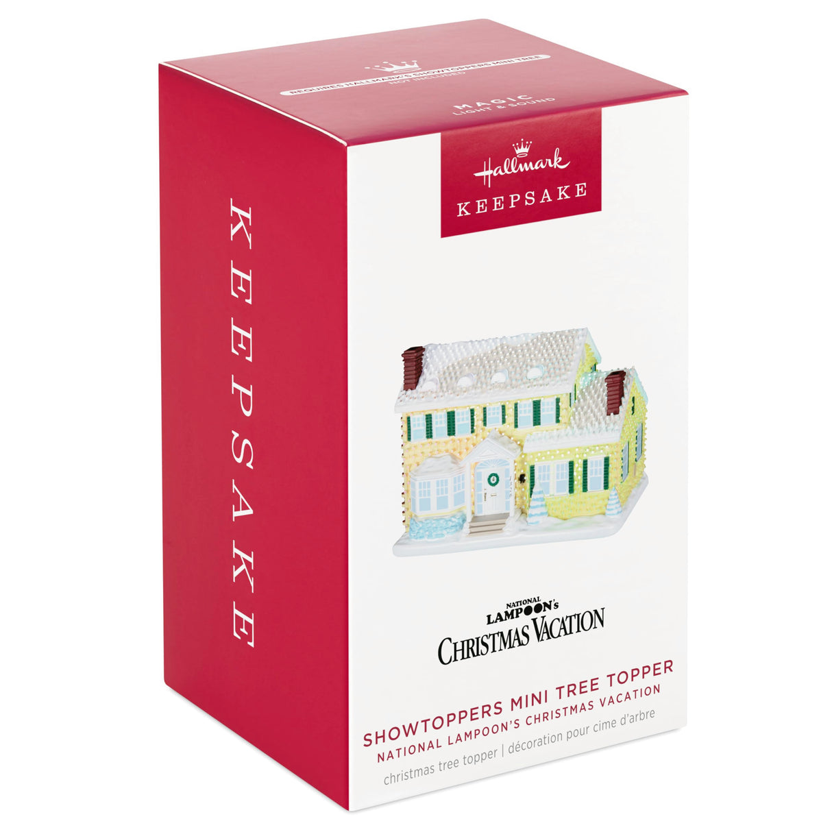 Hallmark Keepsake 2.51" Mini Christmas Tree Topper, National Lampoon's Christmas Vacation ShowToppers Musical With Light, Christmas Movie Gifts Hallmark Keepsake