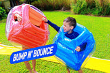 BANZAI: Bump N' Bounce Body Bumpers, A Game of Bumping & Bopping, 2 Bumpers Included in Red & Blue, Fun & Safe Cushion Inflatable Surface, For Ages 4 and up BANZAI