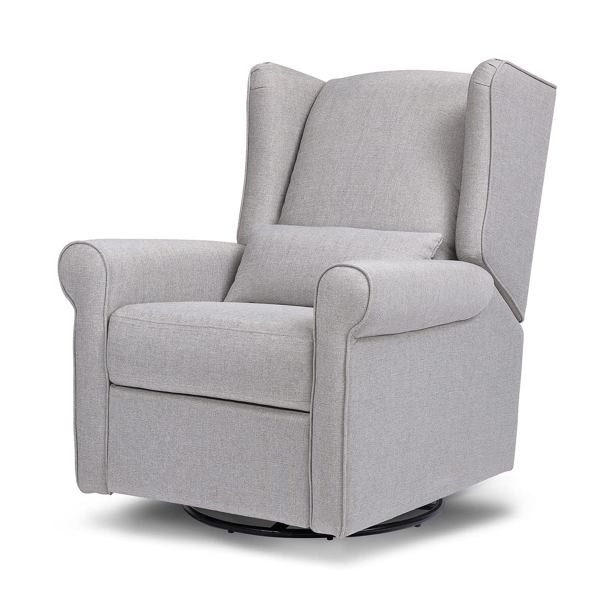 DaVinci Hayden Recliner and Swivel Glider in Misty Grey, Greenguard Gold & CertiPUR-US Certified DaVinci