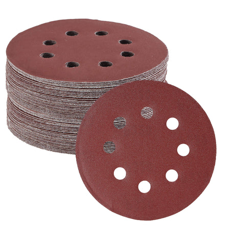 Bates- Sanding Discs 5 Inch 8 Hole, 30 Pack, Assorted Grits 40 80 120 220 320 600, Sanding Discs, Sanding Pads, Hook and Loop Sanding Disc, 8 Hole Sanding Discs, Round Sandpaper Discs, 5 inch Sanding Bates Choice