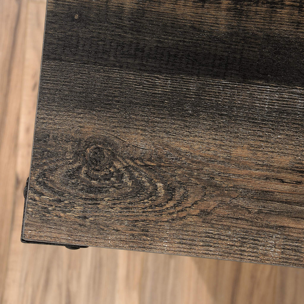 Sauder Steel River File Pedestal, L: 20.87" x W: 23.86" x H: 26.58", Carbon Oak Finish Sauder