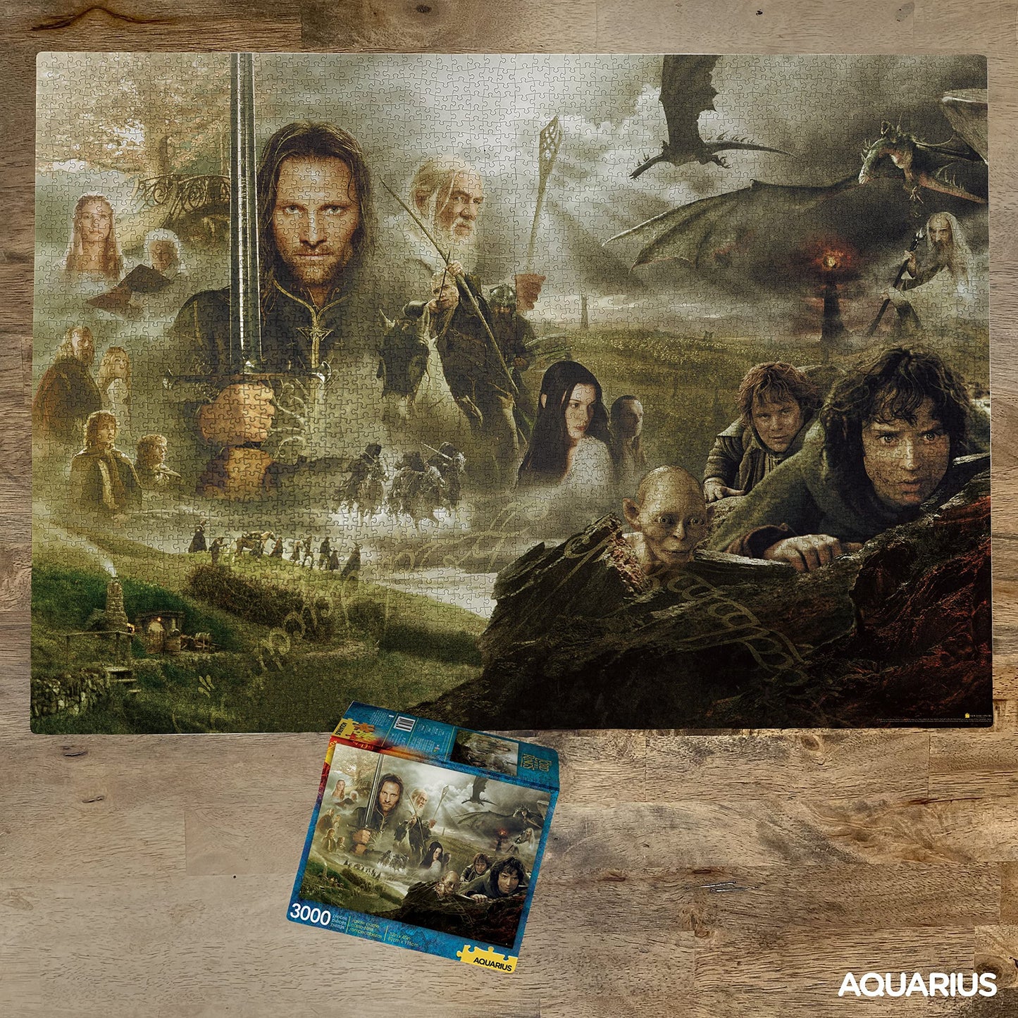 Aquarius Lord of The Rings (3000 Piece Jigsaw Puzzle) - Officially Licensed Lord of The Rings Merchandise & Collectibles - Glare Free - Precision Fit - 32 x 45 Inches