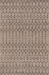 JONATHAN Y Moroccan Geometric Indoor Outdoor Area Rug 8X10 Natural/Black, Ourika Textured Weave for Backyard, Patio, Porch, Easy-Cleaning, High Traffic, Pet-Friendly, Non-Shedding (SMB108D-8) JONATHAN Y