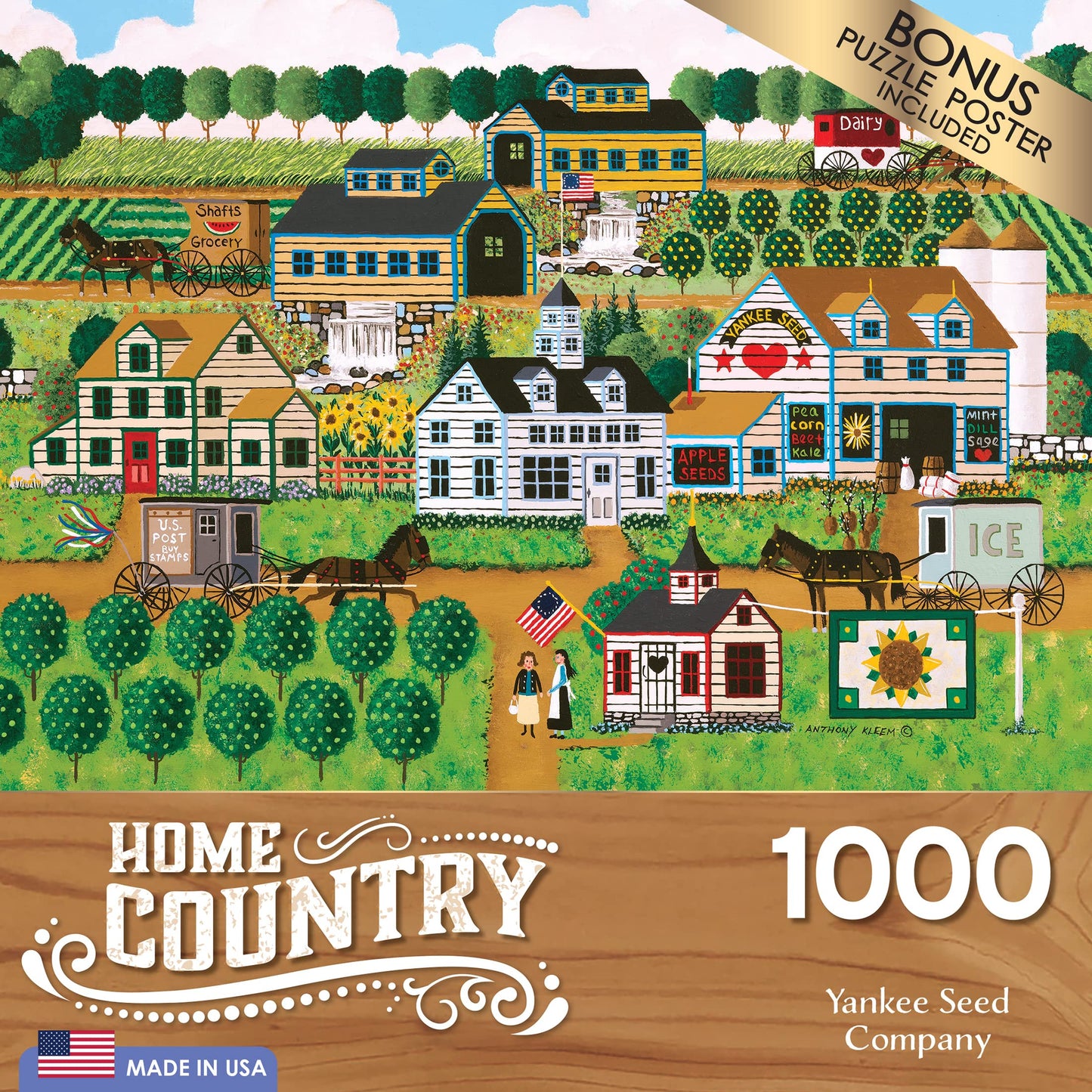 RoseArt - Home Country - Yankee Seed Co. - 1000 Piece Jigsaw Puzzle for Adults