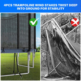 Simple Deluxe Trampoline for Kids with Safety Enclosure Net Wind Stakes 400LBS Weight Capacity 12FT Recreational Trampolines with Ladder Blue Outside Net Simple Deluxe
