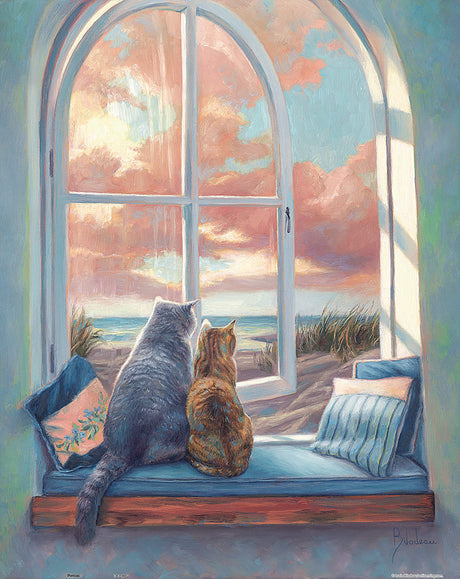 Pintoo Jigsaw Puzzles 500 Piece for Adults - Lucie Bilodeau - Enjoying The View Beautiful Plastic Puzzle for Home Decor Zero Dust Easy Storage [H2283] Pintoo